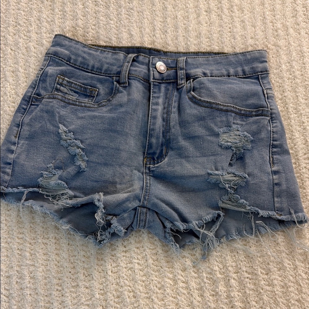 Distressed Denim Women's Shorts